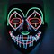 JOYIN Halloween LED Purge Scary Mask Light Up LED Mask Cool Costume Accessories (Clown)
